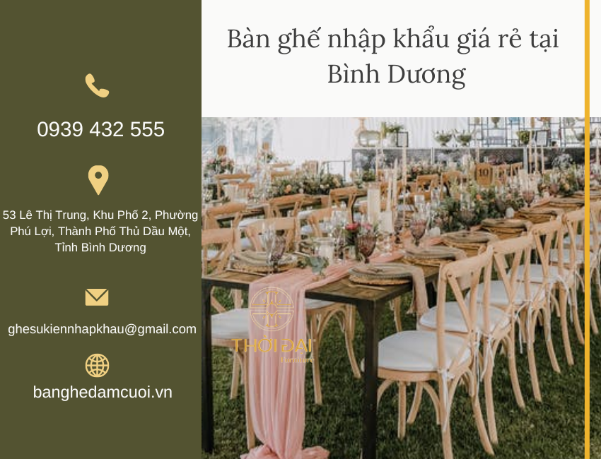 Đặc điểm nổi bật của bàn ghế nhập khẩu