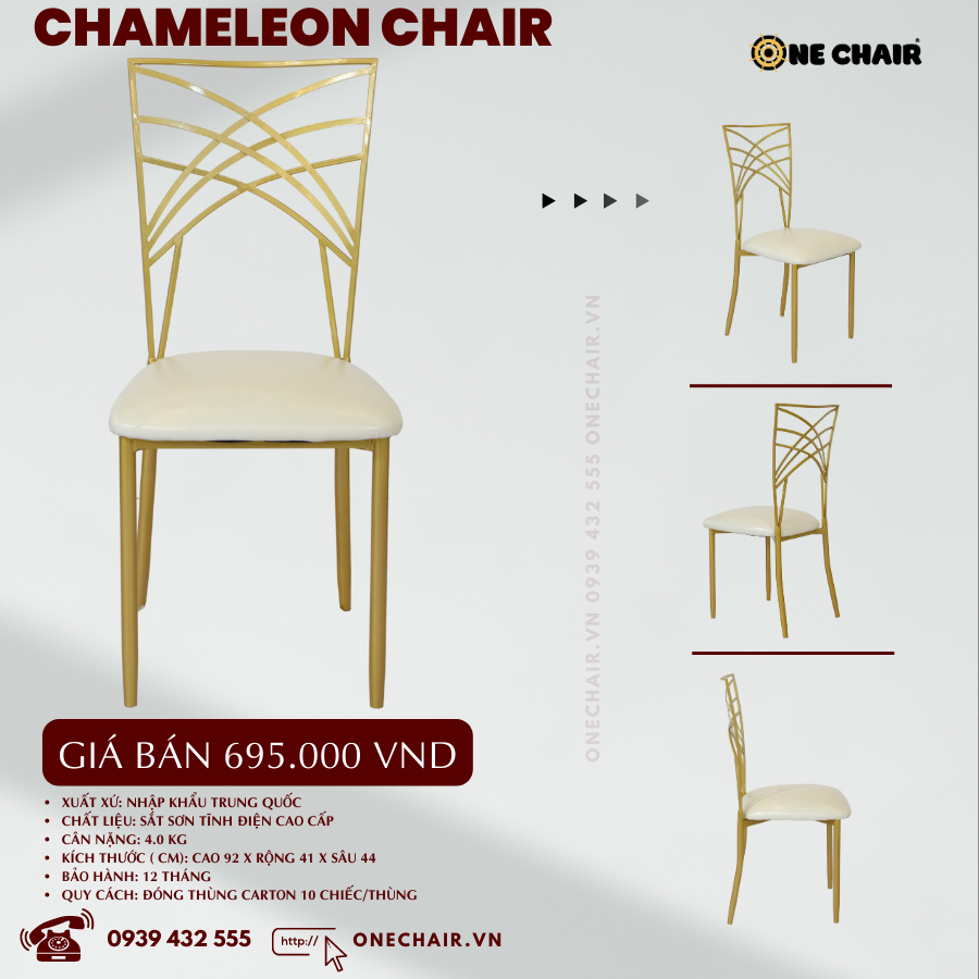 Hình 5 Báo giá cho thuê ghế Chameleon sự kiện tiệc cưới