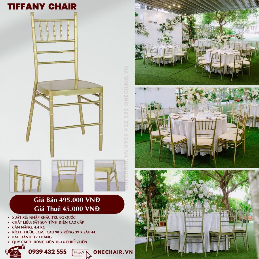 Báo giá ghế nhà hàng sự kiện tiệc đám cưới chiavari tiffany 01